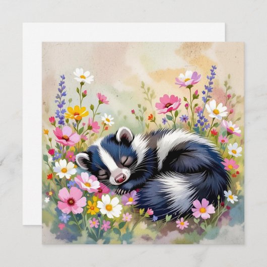 Ein schönes Skunk-Napping in Blume (Vorne/Hinten)
