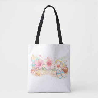 Ein schönes Sommerdesign, inspiriert von Blumen Tasche
