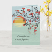 Ein schönes Soul... Beileidskarten Karte (Gelbe Blume)