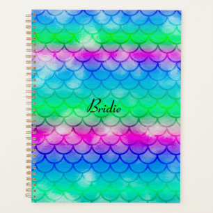 Ein schönes Spektrum an Mermaid Farben Notebook Planer