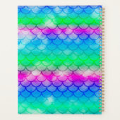 Ein schönes Spektrum an Mermaid Farben Notebook Planer (Rückseite)