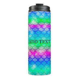 Ein schönes Spektrum von Meerjungfarben Thermalum Thermosbecher