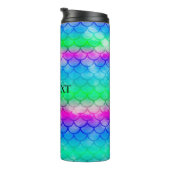 Ein schönes Spektrum von Meerjungfarben Thermalum Thermosbecher (Nach rechts gedreht)