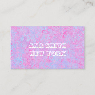 Ein schönes Spektrum von Rosa Visitenkarte
