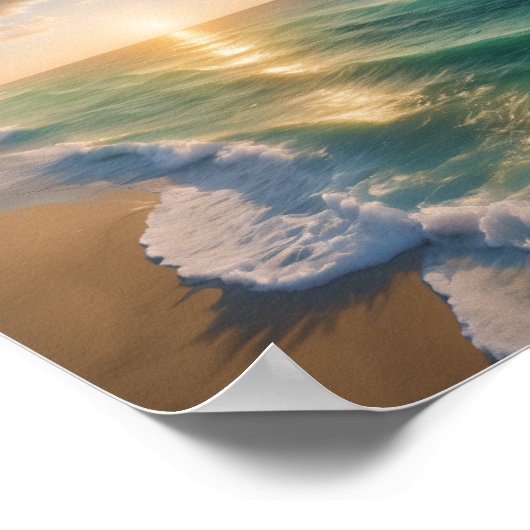 Ein schönes Strandposter Poster (Ecke)