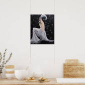 Ein schönes Vintages Showgirl/Poster Poster (Küche)