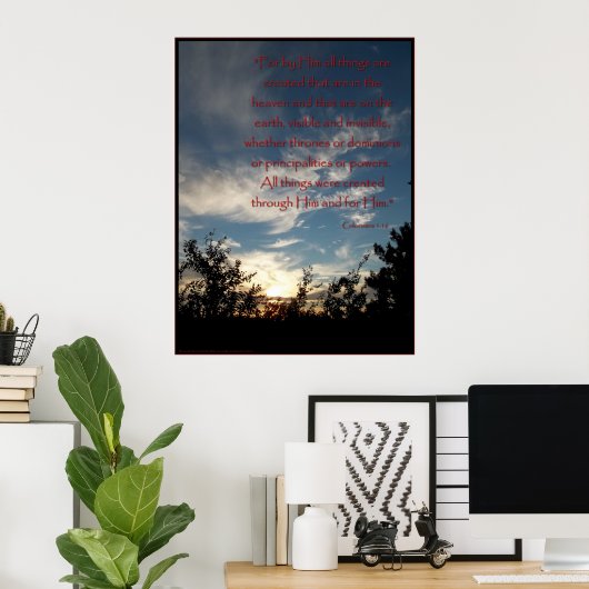 Ein Schöpfer Poster (Heimbüro)