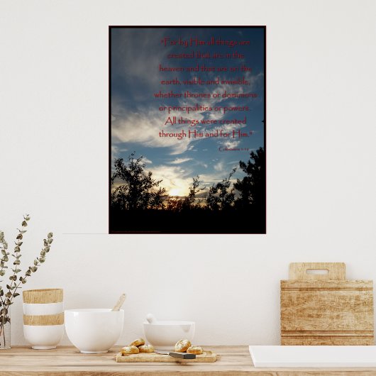 Ein Schöpfer Poster (Küche)