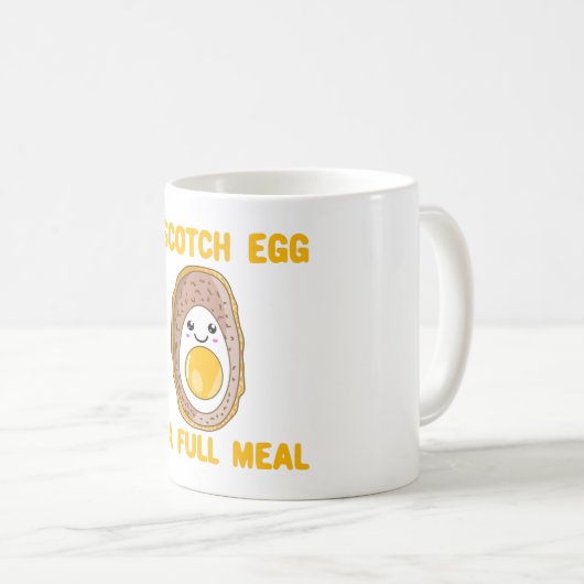 Ein schottisches Ei ist ein Vollmahl - Kawaii-Ei Kaffeetasse (VorderseiteRechts)