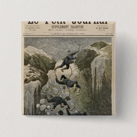 Ein schrecklicher Unfall in den Alpen Button (Vorderseite)