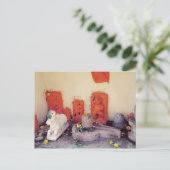 Ein Schrein einer Kapelle auf dem Ganges Postkarte (Stehend Vorderseite)