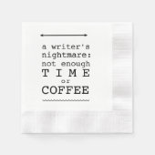 Ein Schriftsteller-Albtraum-Witty Serviette (Vorderseite)