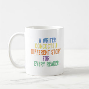 ein Schriftsteller erfindet eine andere Geschichte Kaffeetasse