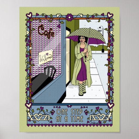 Ein Schritt bei einem Time_A_8x10-Poster Poster (Vorne)