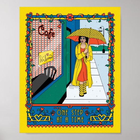 Ein Schritt bei einem Time_B_8x10-Poster Poster (Vorne)