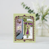 Ein Schritt bei einer Time_A_ Postkarte (Stehend Vorderseite)