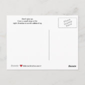 Ein Schritt bei einer Time_B_ Postkarte (Rückseite)