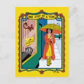 Ein Schritt bei einer Time_B_ Postkarte (Vorderseite)