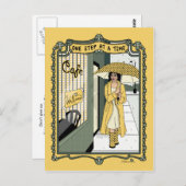 Ein Schritt bei einer Time_C_ Postkarte (Vorne/Hinten)