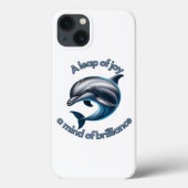 Ein Schritt in die Freude: Dolphin Intelligence fe Case-Mate iPhone Hülle (Rückseite)