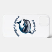Ein Schritt in die Freude: Dolphin Intelligence fe Case-Mate iPhone Hülle (Rückseite (Horizontal))