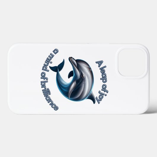 Ein Schritt in die Freude: Dolphin Intelligence fe Case-Mate iPhone Hülle (Rückseite (Horizontal))
