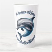 Ein Schritt in die Freude: Dolphin Intelligence fe Milchtasse (Vorderseite)