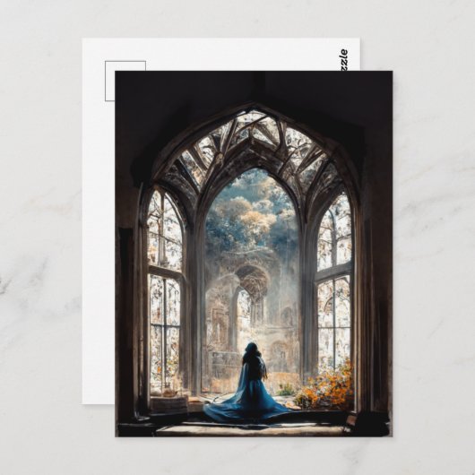 Ein Schritt in die Welt der Schönheit Postkarte (Vorne/Hinten)