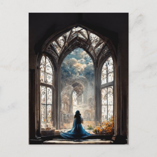 Ein Schritt in die Welt der Schönheit Postkarte (Vorderseite)