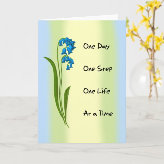 Ein Schritt Karte (Gelbe Blume)