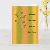 Ein Schritt Karte (Gelbe Blume)