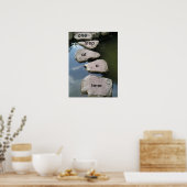 Ein Schritt nach dem anderen Motivierend Poster (Küche)