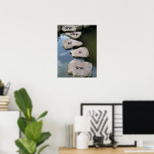 Ein Schritt nach dem anderen Motivierend Poster (Heimbüro)