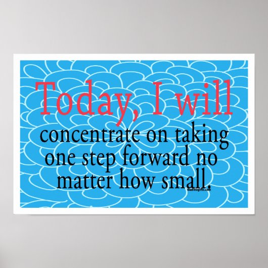Ein Schritt nach vorn Motivierend Poster (Vorne)