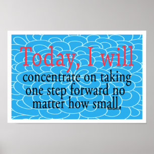Ein Schritt- nach vornmotivierend Plakat