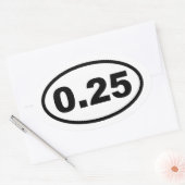 Ein Schritt Ovaler Aufkleber (Umschlag)