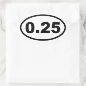 Ein Schritt Ovaler Aufkleber (Tasche)