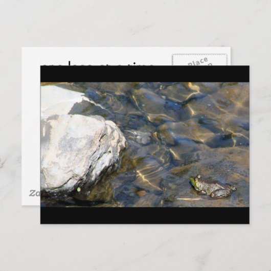 Ein Schritt Postkarte (Vorne/Hinten)