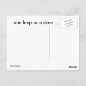 Ein Schritt Postkarte (Rückseite)