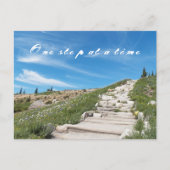 Ein Schritt zu einem inspirierenden Zitat Postkarte (Vorderseite)