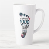 "Ein Schritt zu Tausend Meilen" Milchtasse (Rechts)