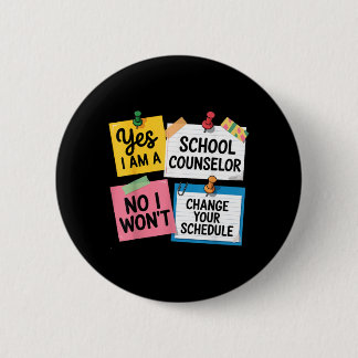 Ein Schulberater Lustiger Erziehungsplan Büro Button
