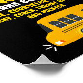 Ein Schulbusmonitor Poster (Ecke)