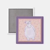 Ein schuldhaftes kleines Hippo-Magnet Magnet (Vorderseite/Rückseite)