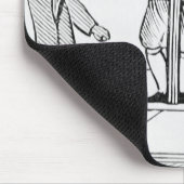 Ein schuldiger Mann im DorfPillory, Kopie eines Mousepad (Ecke)