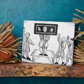 Ein schuldiger Mann in der Dorfpalette, Kopie eine Fotoplatte (Seite)