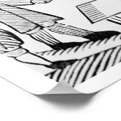 Ein schuldiger Mann in der Dorfpalette, Kopie eine Poster (Ecke)