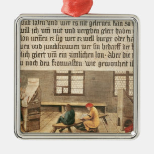 Ein Schullehrer Silbernes Ornament