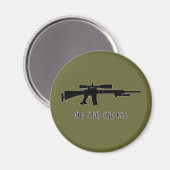 Ein Schuss ein Kill Magnet (Vorderseite/Rückseite)