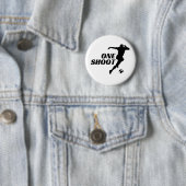 Ein-Schuss-Fußball-Silhouette-Button-Pin - Fußball Button (Beispiel)
